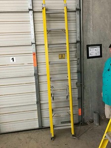 lot 7 image: Greenbull 16 Ft. Ext. Ladder, Fiberglass, HD 300# Cap, Yellow