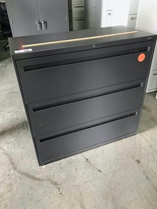 lot 20 image: Hon Lateral Filbe Cabinet, Three-Drawer