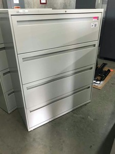lot 26 image: Hon Four-Drawer Lateral File, LegalLetter, No Keys