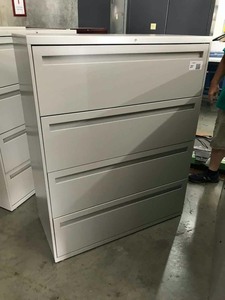 lot 27 image: Hon Four-Drawer Lateral File, LegalLetter, No Keys