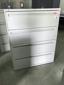 lot 30 image: Hon Four-Drawer Lateral File, LegalLetter, No Keys