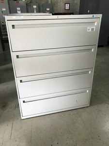 lot 31 image: Hon Four-Drawer Lateral File, LegalLetter, No Keys
