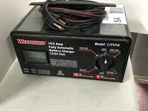 lot 54 image: Westward Charger, Model 1JYVIA, 1-5 Amp Battery Charger 12-24 Volt