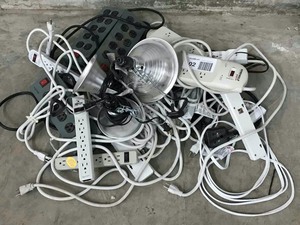 lot 102 image: Plug Strips, Flood Lamps