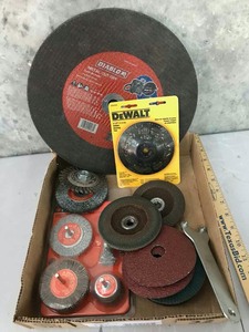 lot 109 image: Assorted Wire Wheels, Grinder Wheels