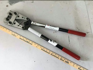 lot 116 image: Burndy Mechanical Rotatable Crimp Tool MRC840AL