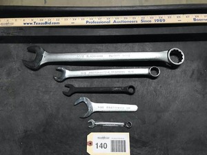 lot 140 image: Combination Wrenches