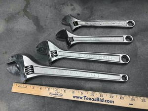 lot 143 image: Crescent Wrenches (4)