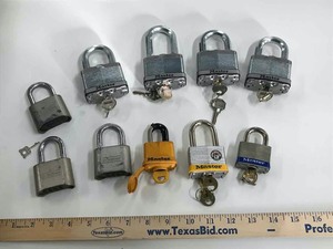 lot 178 image: Locks, Keyed and Combo