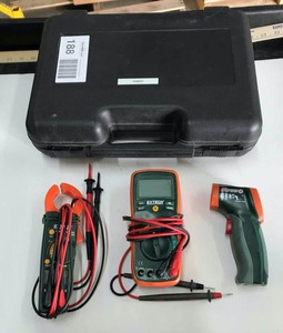 lot 188 image: Extech Tru RMS Multimeter 430 Kit, MA 200, Model 42510 Infrared Thermometer