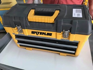 lot 195 image: Waterlook Tool Box with Drawers, Yellow
