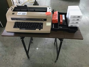 lot 203 image: IBM Selectric Typewriter with Stand