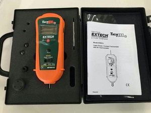 lot 225 image: Extech Tach IR Model RPM10 Laser Photo Contact Tachometer with IR Thermometer