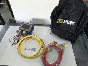 lot 230 image: Yellow Jacket Digital Manifold P51-870 Titan in Black Shoulder Pack