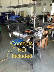 lot 233 image: Shelf Tek Wire Rack, 6 shelves