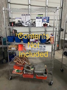 lot 241 image: Wire Rack on Casters, 6 shelves