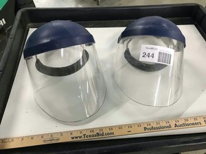 lot 244 image: (2) Clear Face Shields