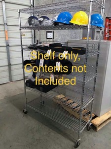 lot 257 image: Wire Shelf on Casters, 6 shelves
