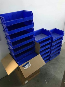 lot 273 image: Uline Blue Parts Bins, (25) Model S13537, 16.5 X 5 X 11