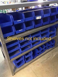 lot 274 image: Uline Parts Bins, assorted sizes, blue (approx. 85)