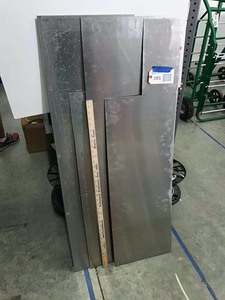 lot 285 image: (6) Stainless sheets, approx. 48 X 14