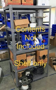 lot 287 image: Metal Shelf Unit, 72 x 24 x 36   contents not included