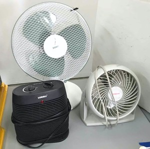 lot 307 image: (3) Fans  Domo, Honeywell, Lorell