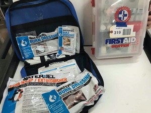 lot 319 image: First Aid Center and Emergency Burn Kit