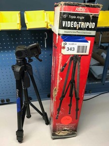 lot 343 image: (2) Camera Tripods  Focal and Sunpak