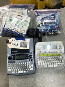 lot 362 image: (2) Brother P-Touch Label Maker