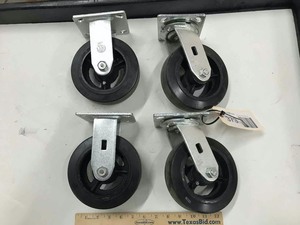 lot 373 image: (4) Casters, 6 inch