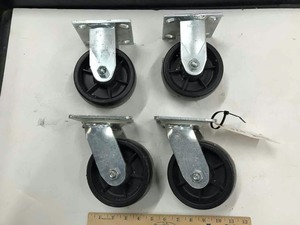 lot 374 image: (4) Casters, 5 inch