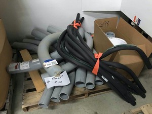 lot 398 image: Pallet  PVC Couplings, Pipe Wrap
