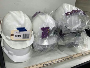 lot 439 image: (7) Hard Hats