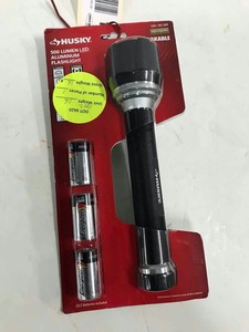 lot 454 image: Husky 500 Lumen LED Flashlight (3-C battery)
