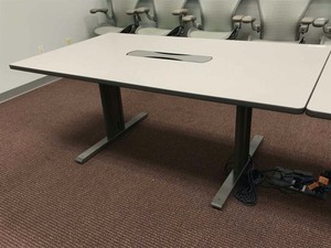 lot 518 image: Conference Table (Custom Made with Hon Materials by a local company). With Power StripWired.