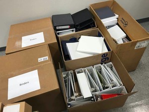 lot 534 image: (6) Boxes of Assorted Binders