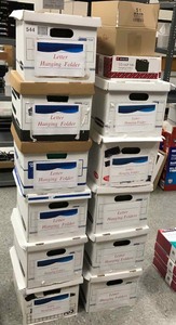 lot 544 image: (12) Boxes of Letter Hanging Folders