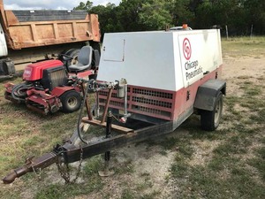 lot 584 image: Chicago Pneumatic Air Compressor Model CPS 185 JDB, see video