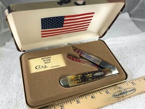 lot 742 image: Folding Knife  W.R. Case, Victory In The Gulf 6254