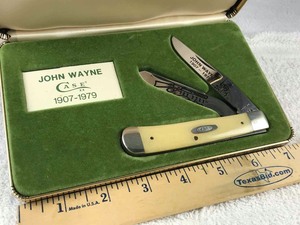 lot 743 image: Folding Knife  W.R. Case , John Wayne W159