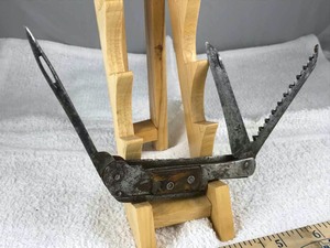lot 750 image: Rare Antique NauticalSailors Folding KnifeMulti-Tool