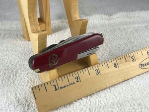 lot 755 image: Folding Multi-KnifeTool (Red)