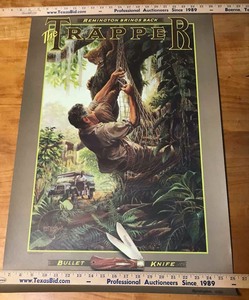 lot 1011 image: Poster Remington The Trapper, Remington Dupont 1988 Out On A Limb