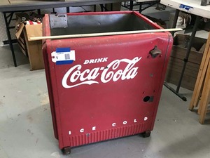 lot 1 image: Antique Drink Coca-Cola soda bin