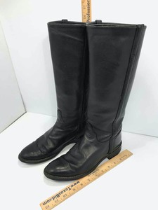 lot 7 image: Justin Boots Ladies Black Leather (8B)(used)