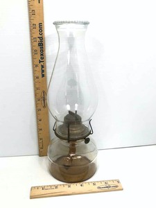 lot 10 image: Oil Lamp Glass Antique