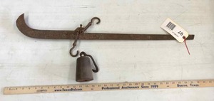 lot 97 image: Antique cotton scale with one Pea