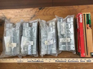 lot 125 image: Sweden Hinges and Timberlock 10 Inch Screw Fasteners