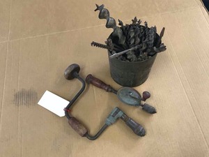 lot 126 image: Brace, Bits, Egg Beater Drill